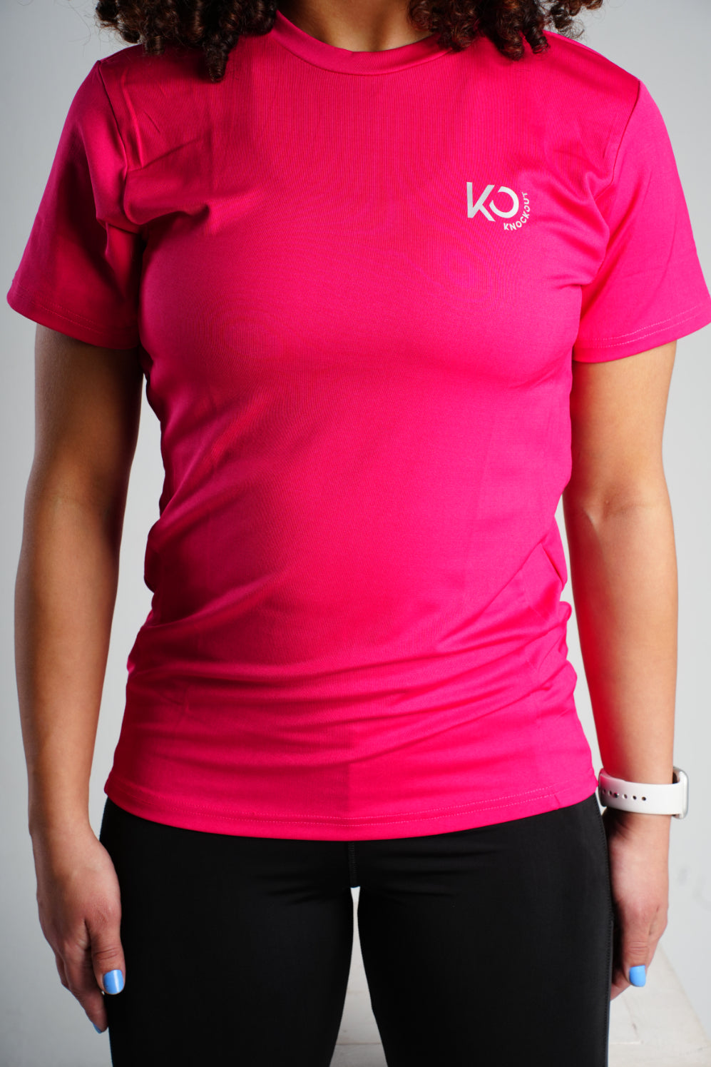 Active Cut - Half Sleeves Crew Neck T-Shirt - Pink