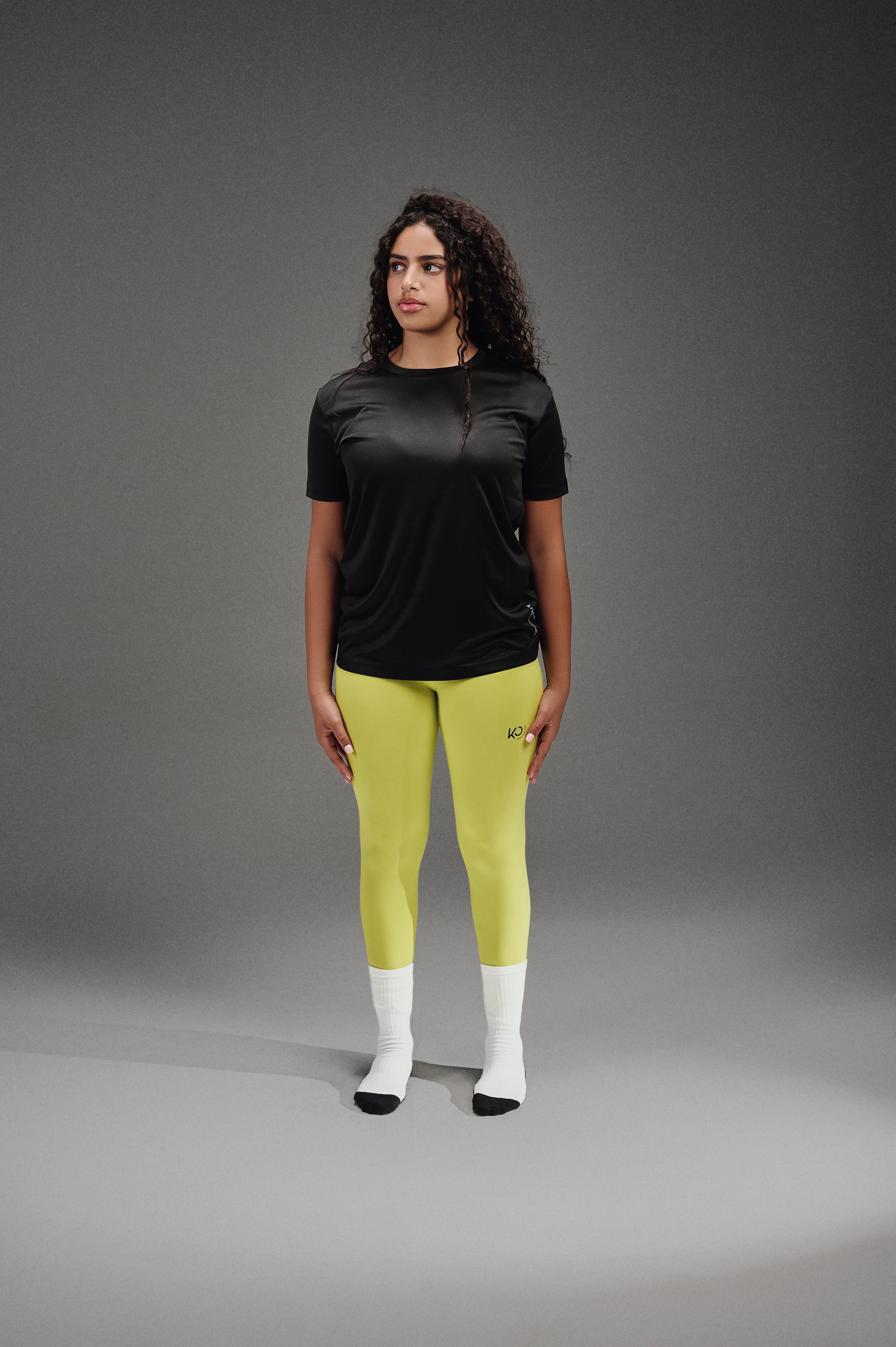 Active Cut - Half Sleeves Crew Neck T-Shirt - Black