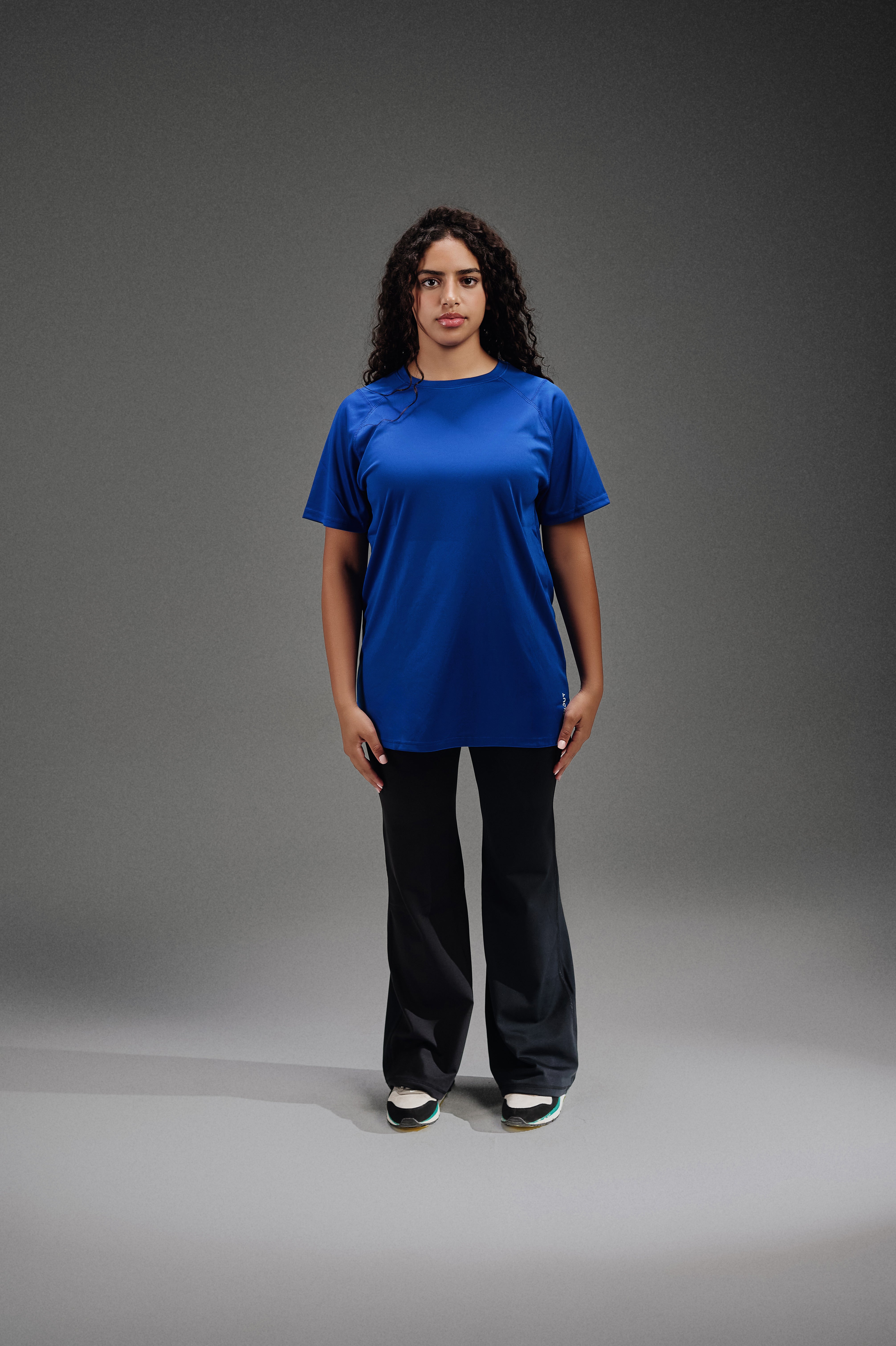 Active Cut - Half Sleeves Crew Neck T-Shirt - Blue