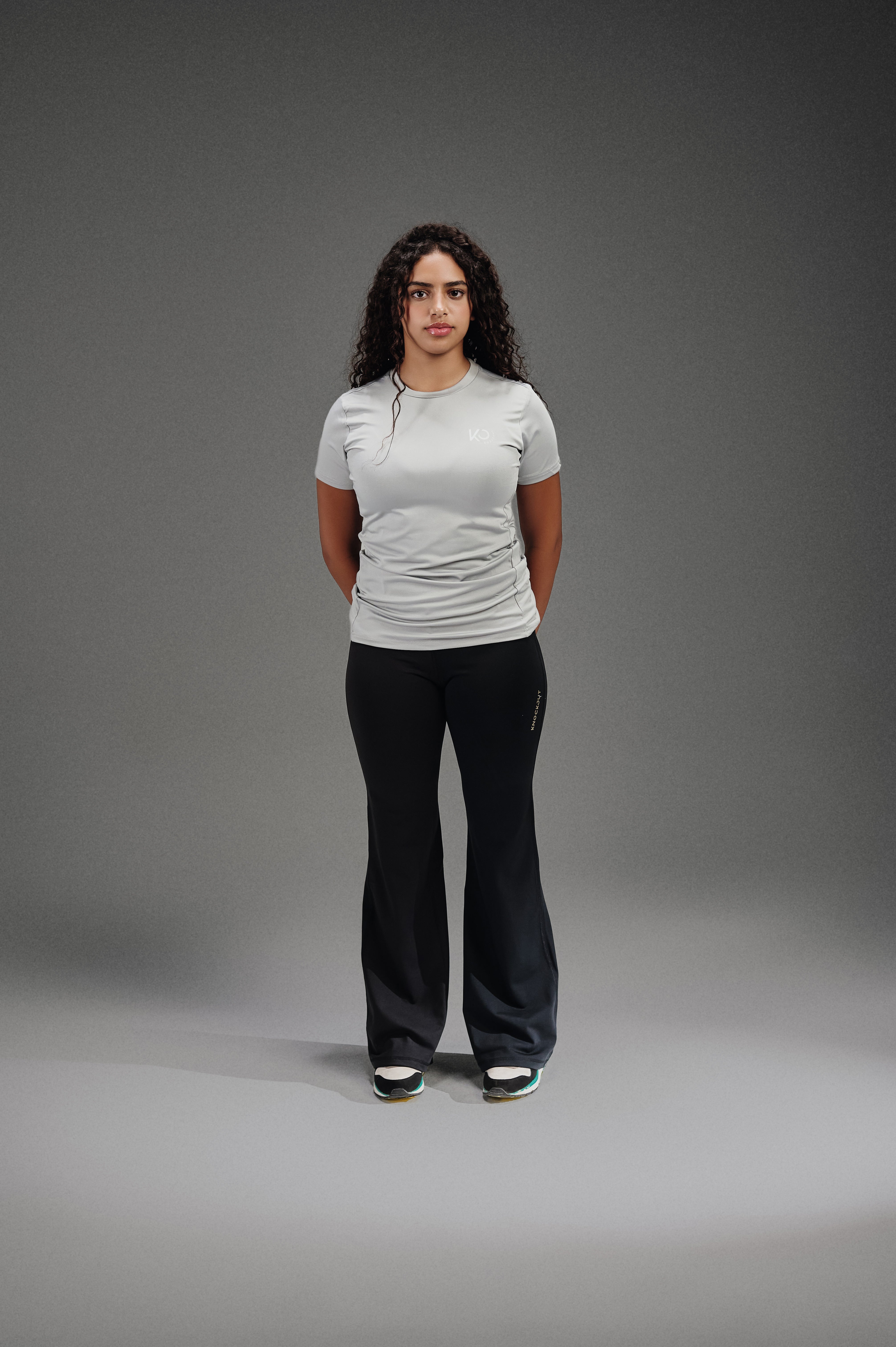 Active Cut - Half Sleeves Crew Neck T-Shirt - Light Grey