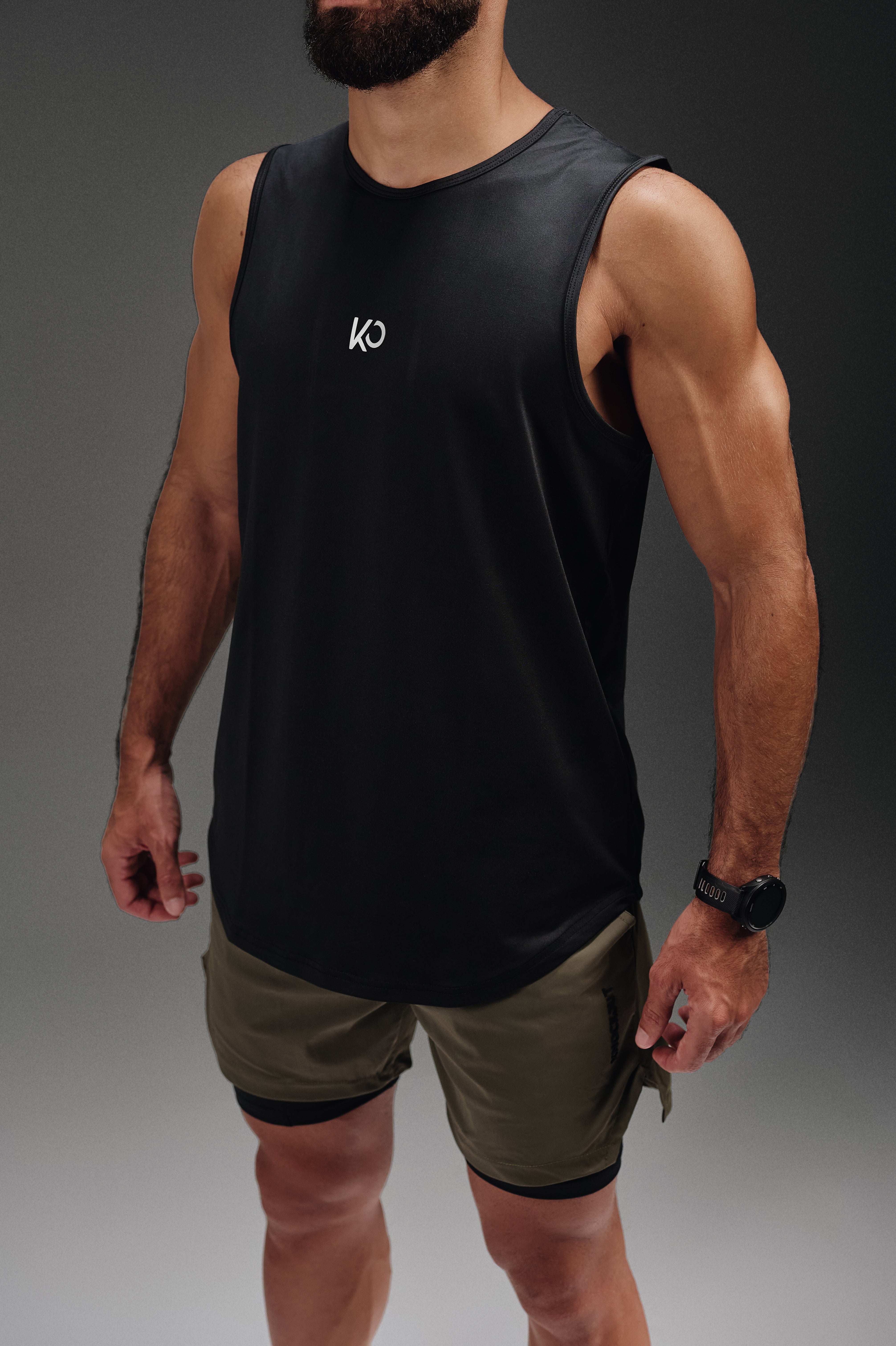 Iron Fit Sleeveless T-Shirt - Black