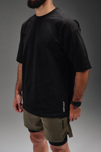 Oversize Plain T-Shirt - Black