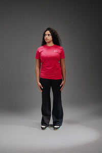 Active Cut - Half Sleeves Crew Neck T-Shirt - Pink