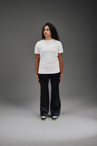 Active Cut - Half Sleeves Crew Neck T-Shirt - White
