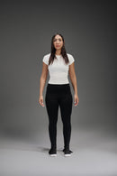 Open Leg Leggings - Black