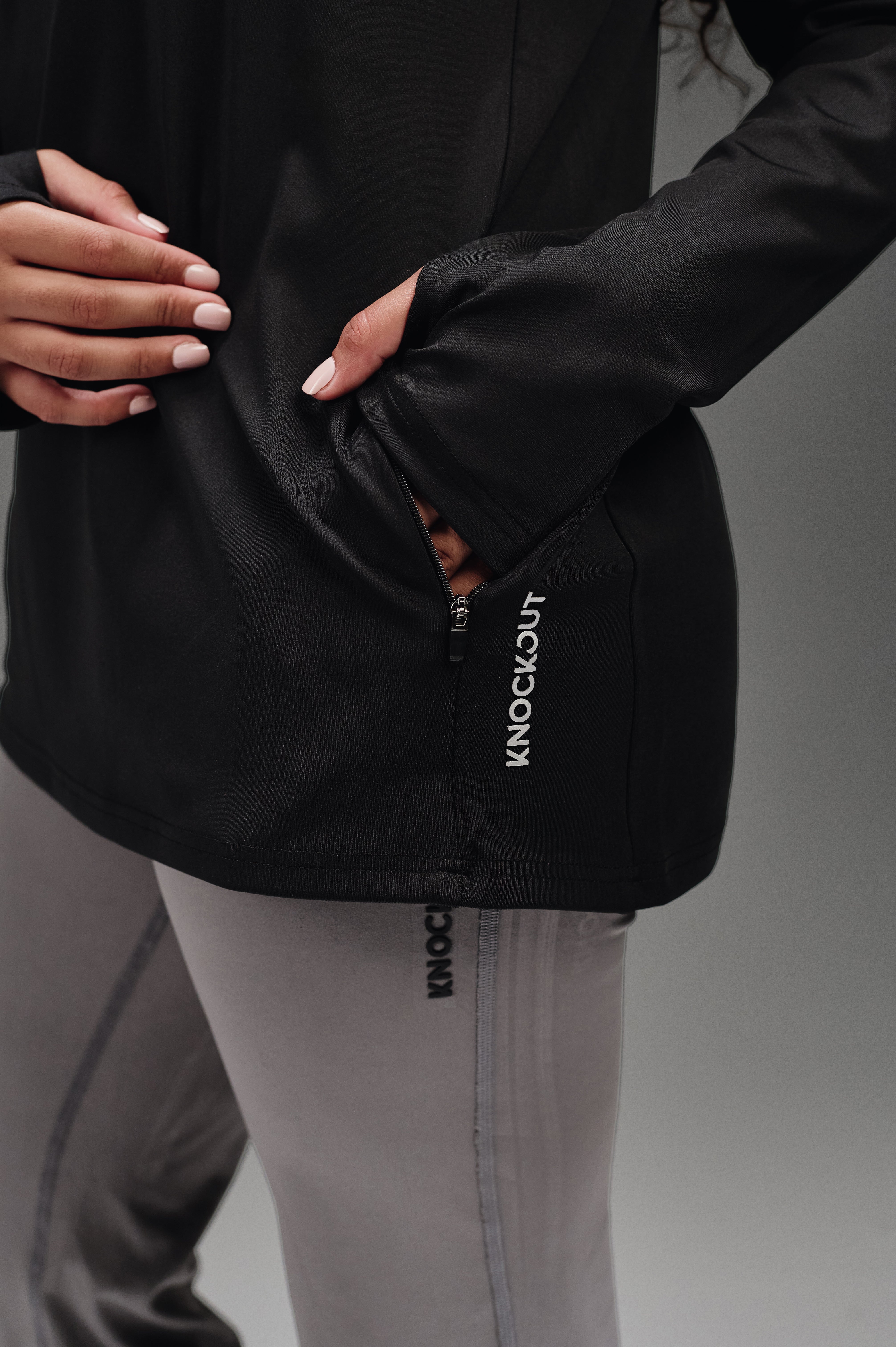 Powered Long Sleeves T-Shirt - Black