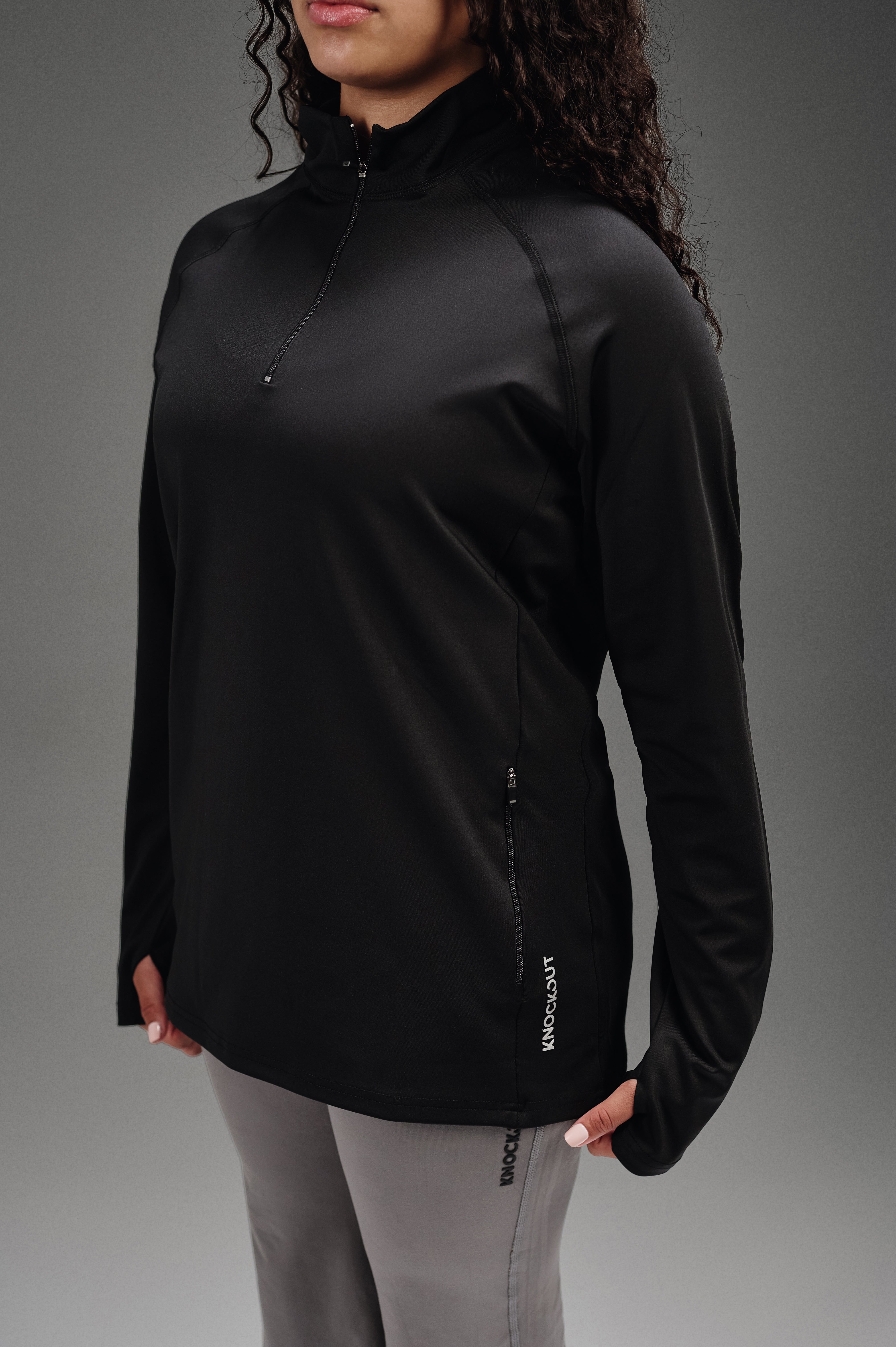Powered Long Sleeves T-Shirt - Black