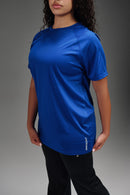 Active Cut - Half Sleeves Crew Neck T-Shirt - Blue