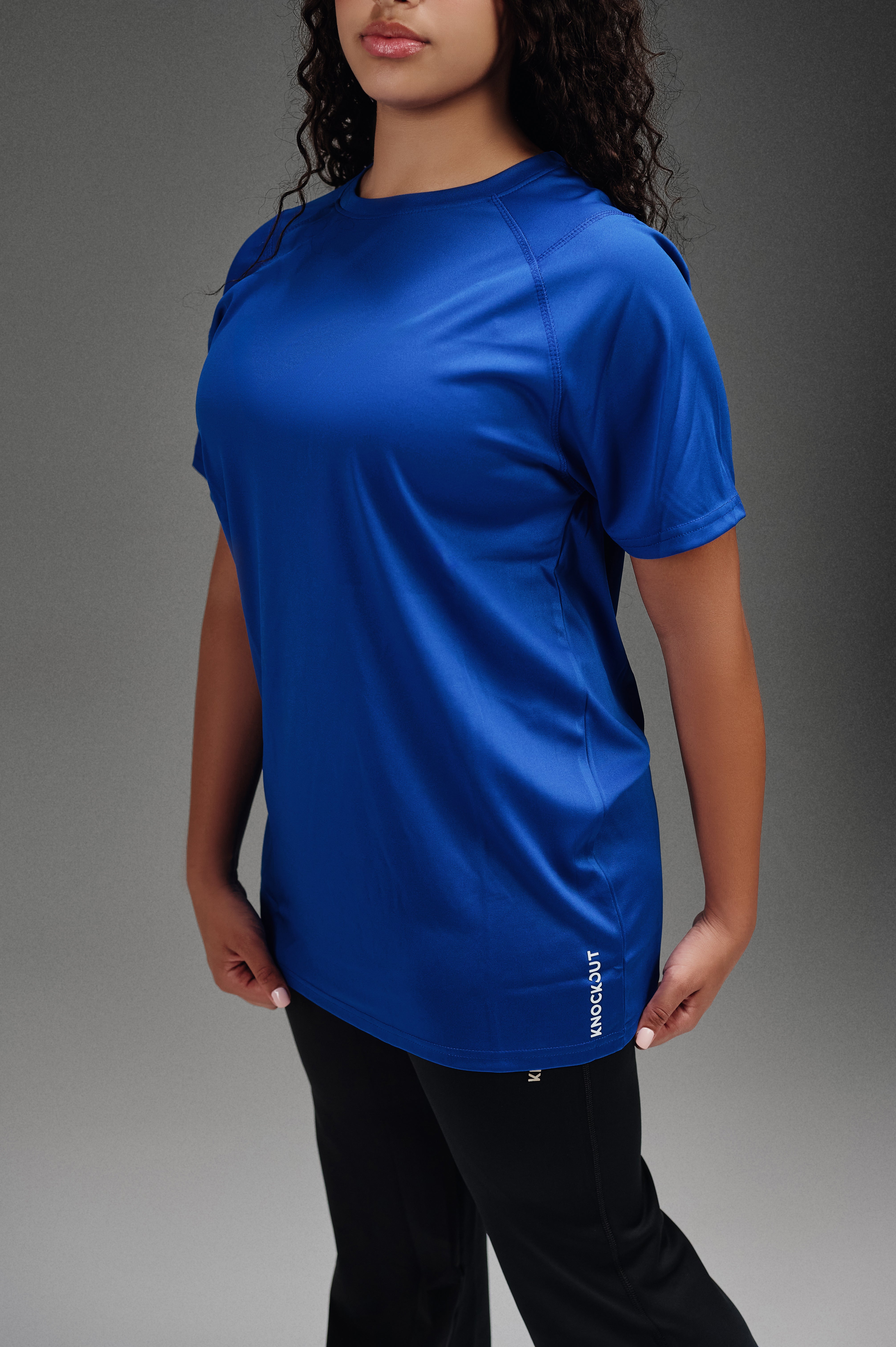 Active Cut - Half Sleeves Crew Neck T-Shirt - Blue