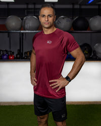 Dry Core Half Sleeves Shirt - Burgundy