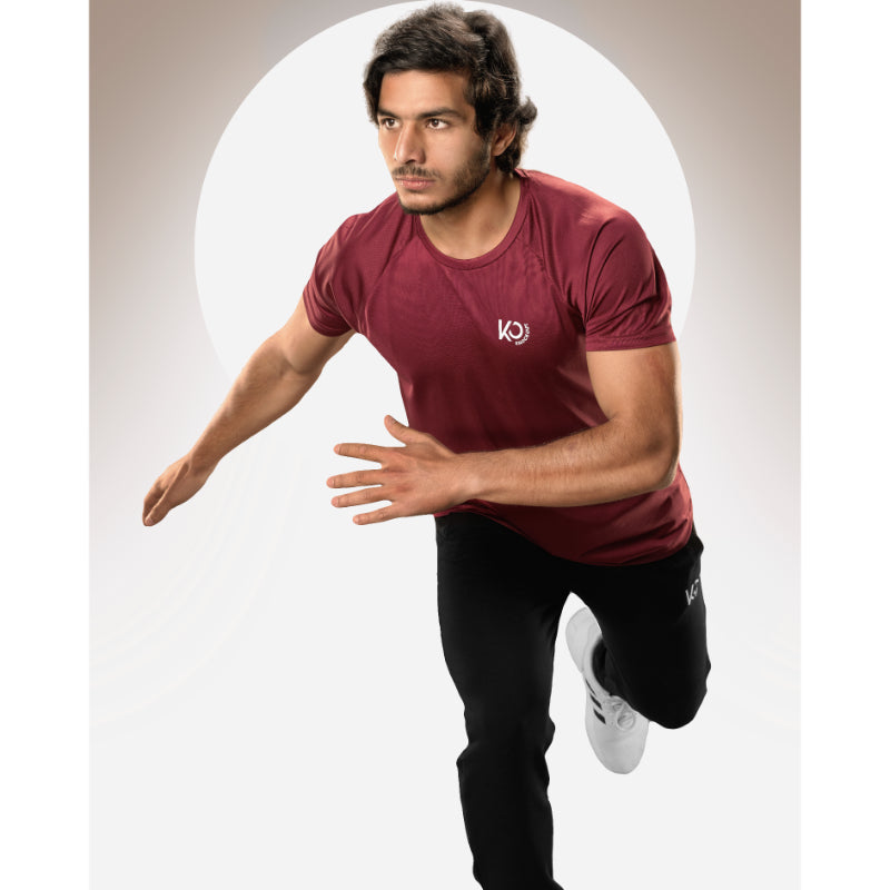 Dry Core Half Sleeves Shirt - Burgundy