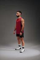 Iron Fit Sleeveless T-Shirt - Burgundy