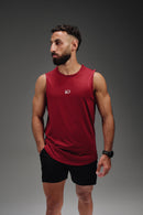 Iron Fit Sleeveless T-Shirt - Burgundy