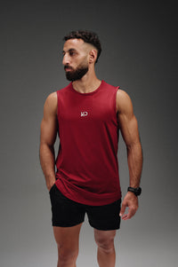 Iron Fit Sleeveless T-Shirt - Burgundy