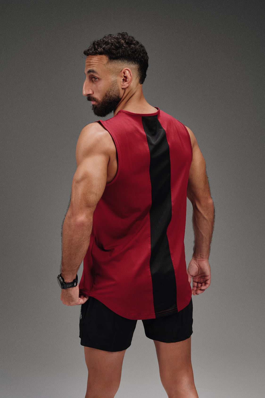 Iron Fit Sleeveless T-Shirt - Burgundy