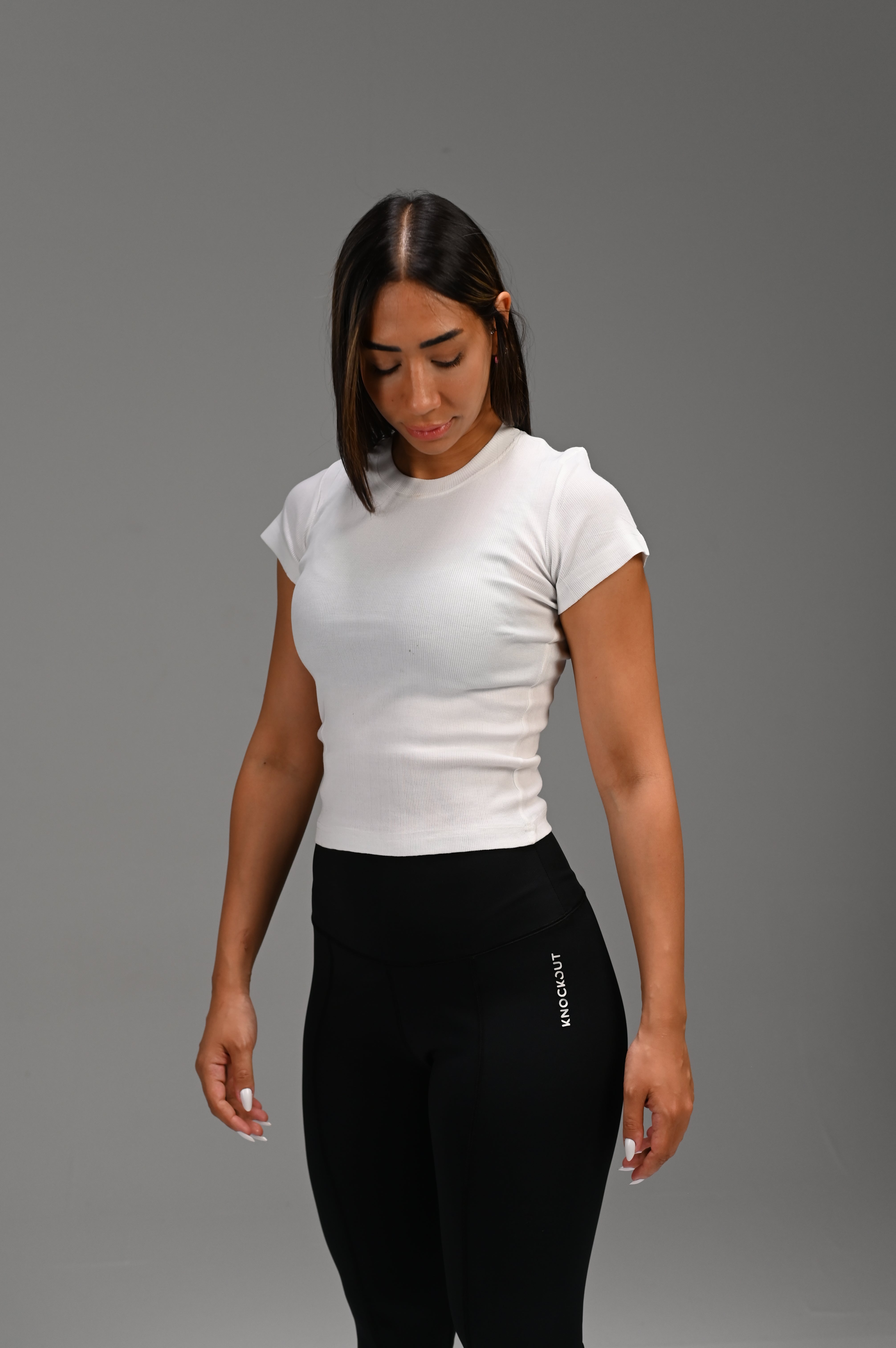 Open Leg Leggings - Black