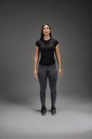 Open Leg Leggings - Dark Grey