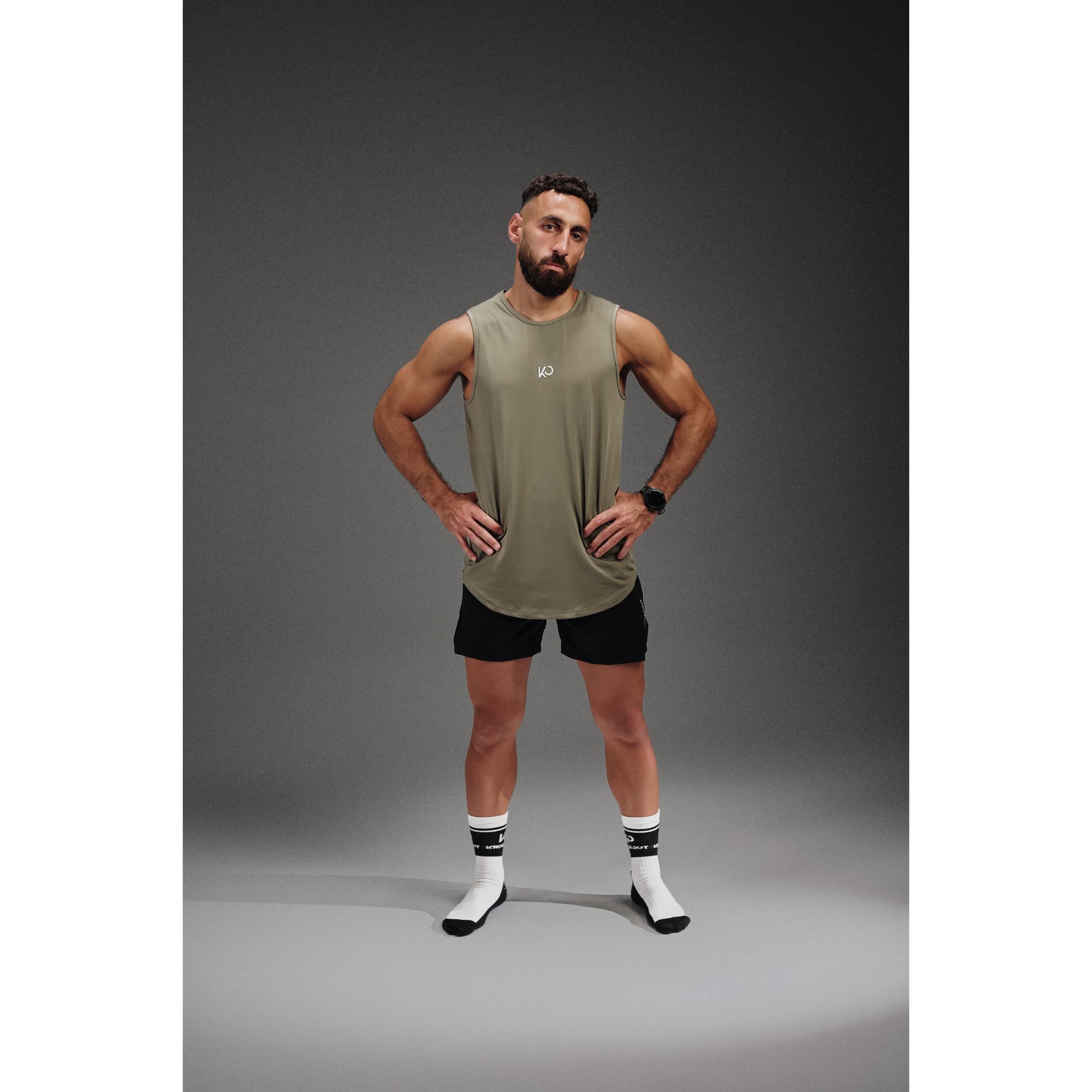 Iron Fit Sleeveless T-Shirt - Greenish Gray