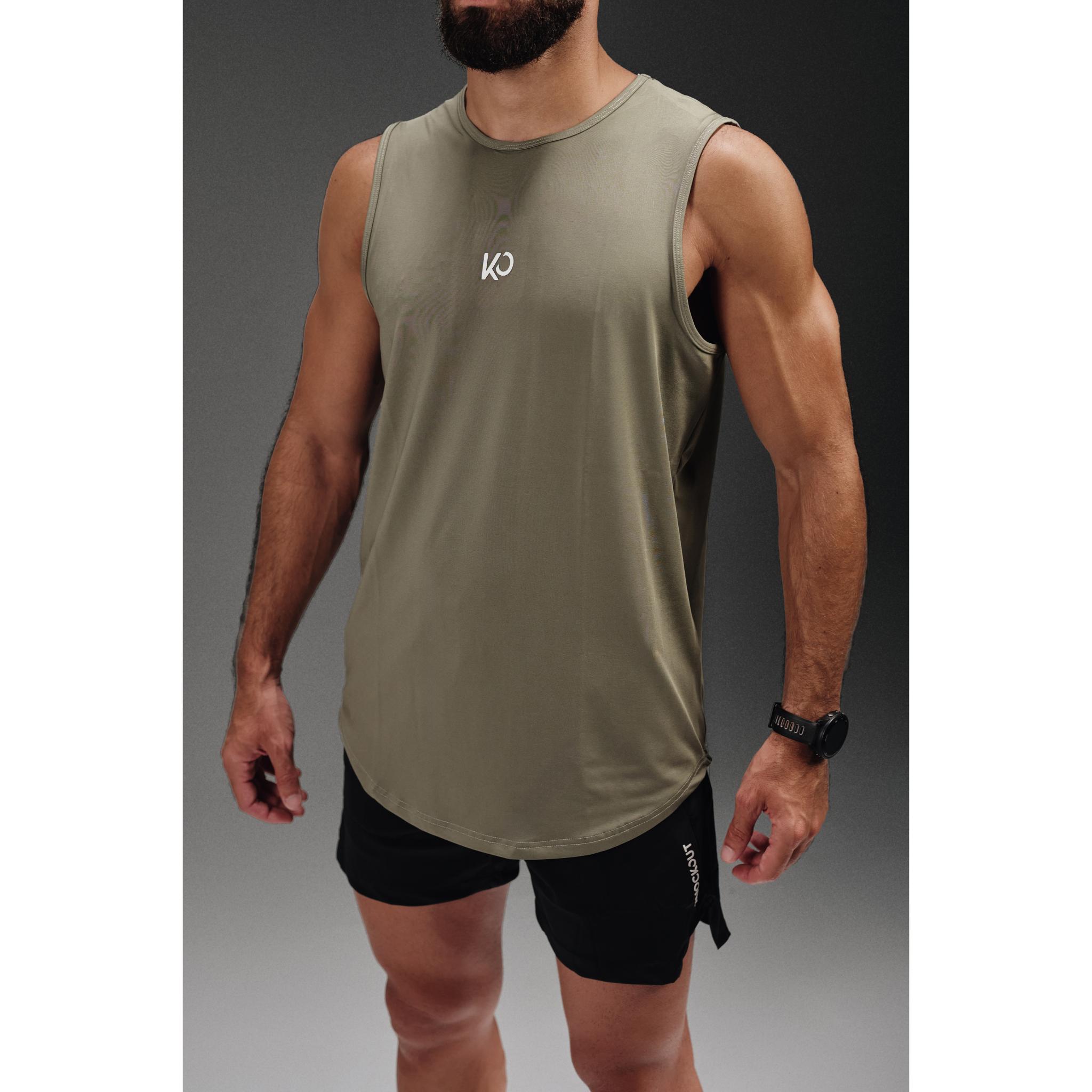 Iron Fit Sleeveless T-Shirt - Greenish Gray