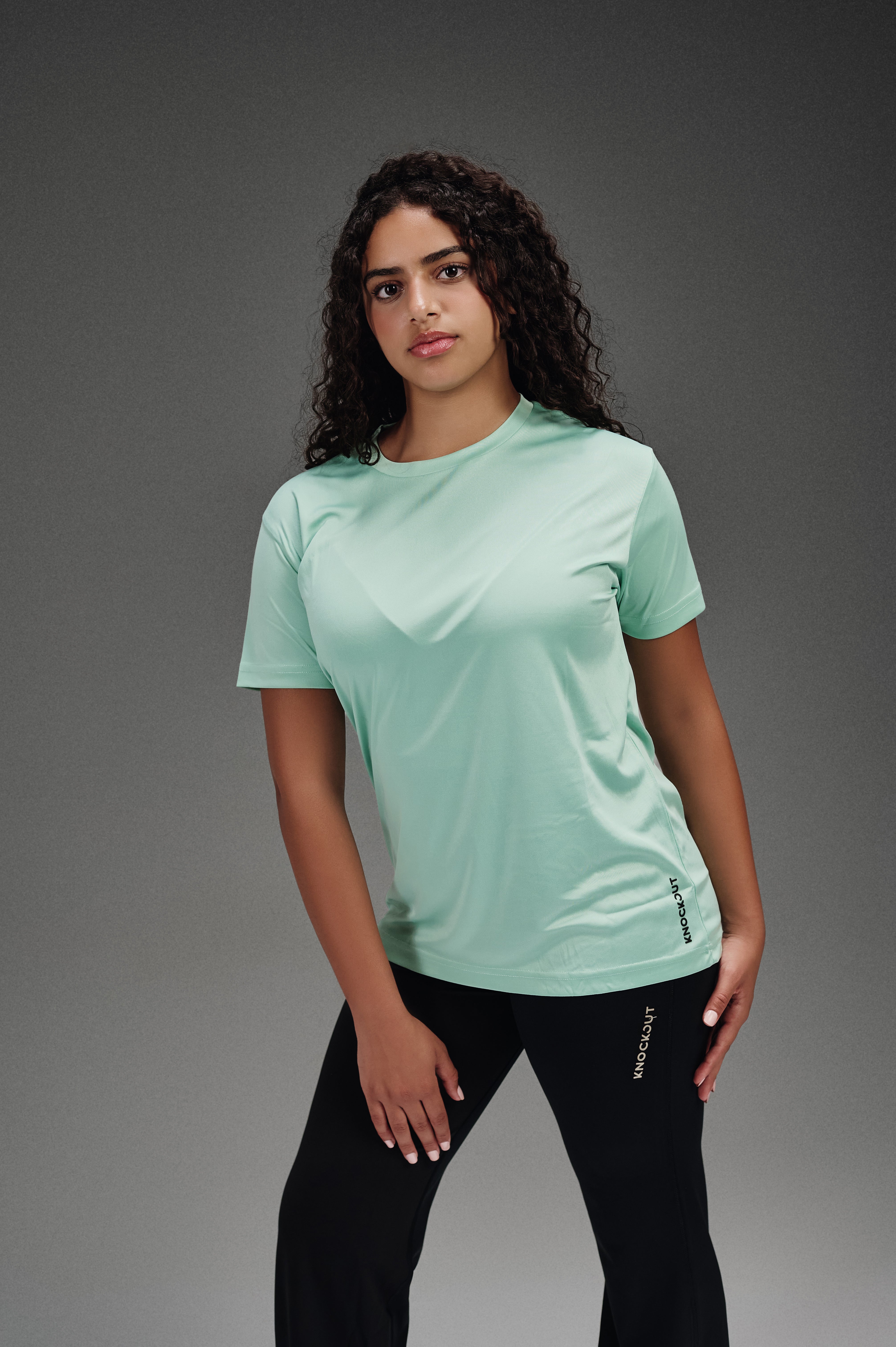 Active Cut - Half Sleeves Crew Neck T-Shirt - Mint