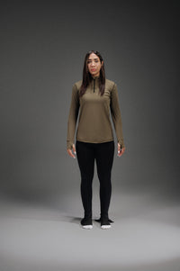 Powered Long Sleeves T-Shirt - Olive