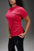 Active Cut - Half Sleeves Crew Neck T-Shirt - Pink