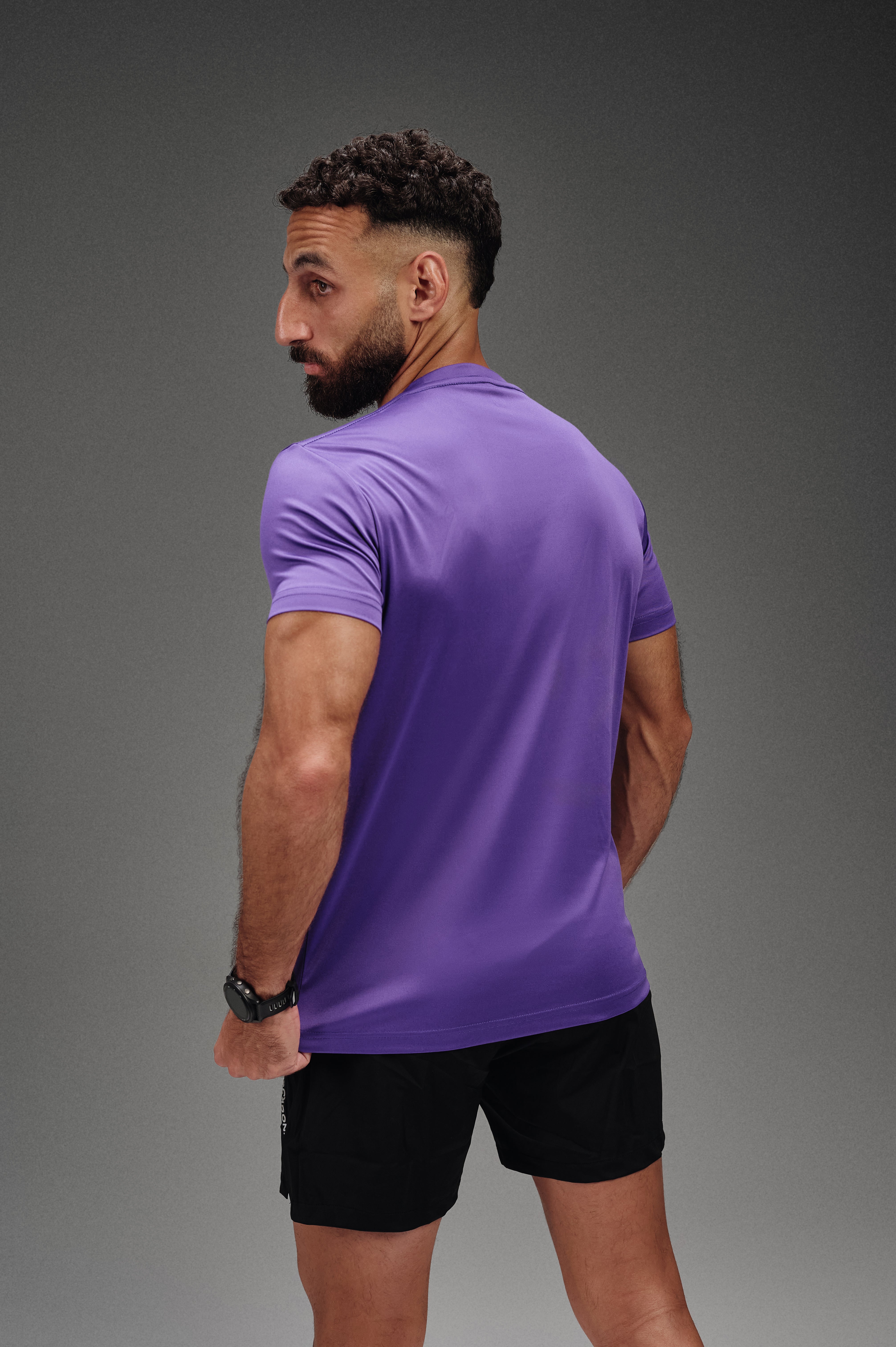Dry core half sleeves shirt - Purple
