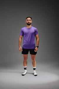 Dry core half sleeves shirt - Purple