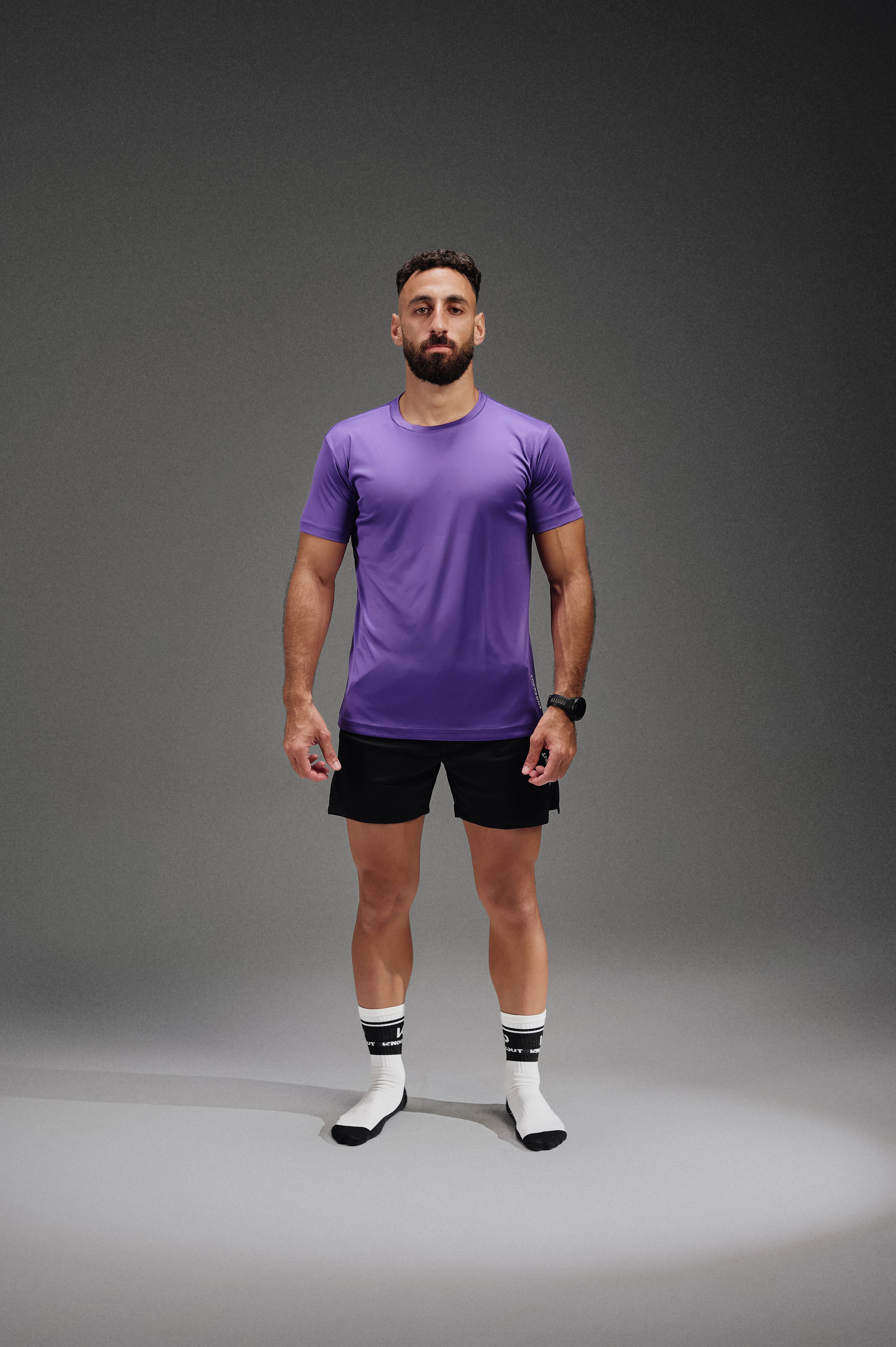 Dry core half sleeves shirt - Purple