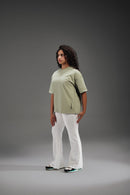 Flairish Patterned Leggings - White