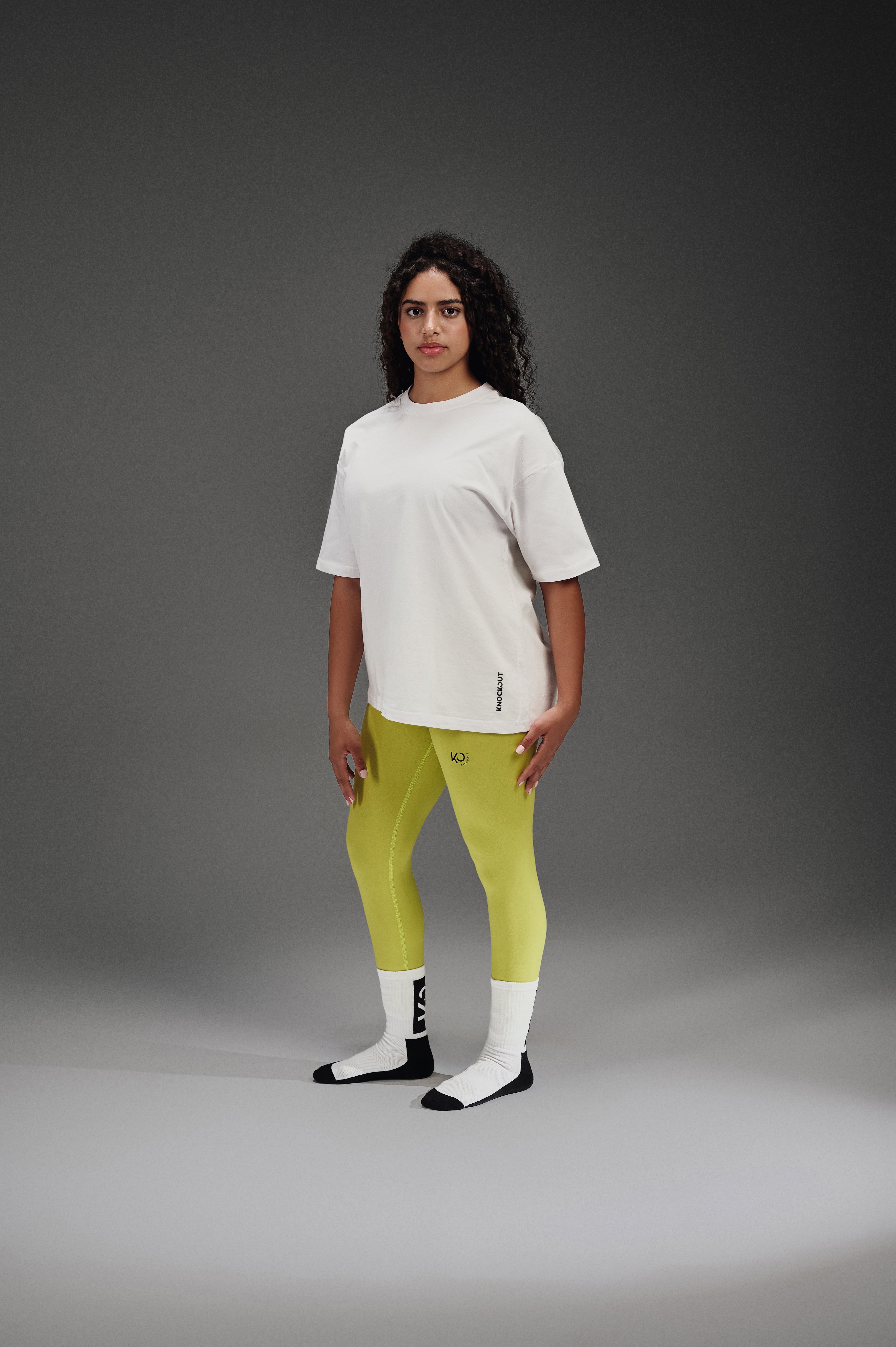 Over-Size Plain T-Shirt - White
