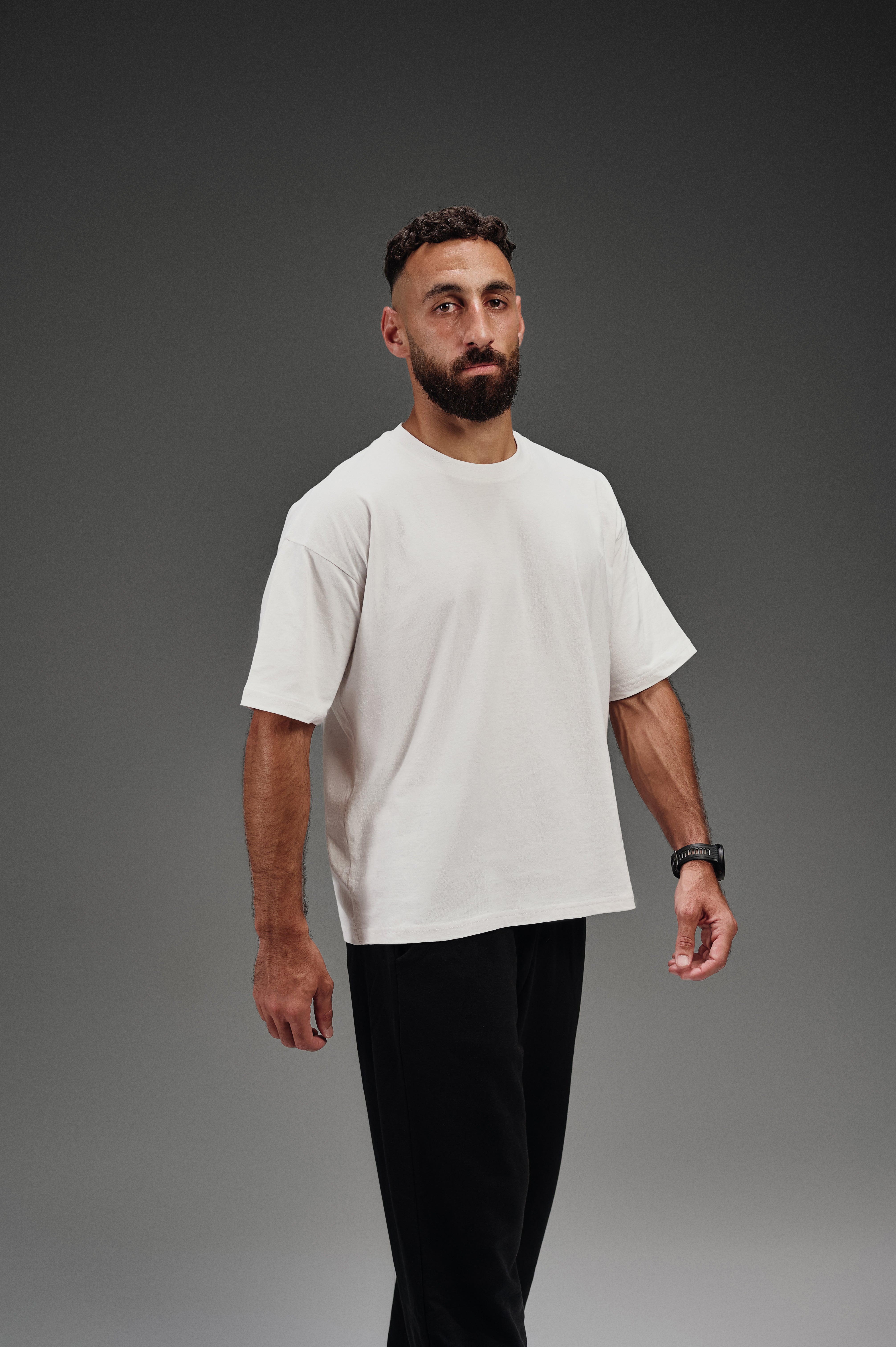 Oversize Plain T-Shirt - White