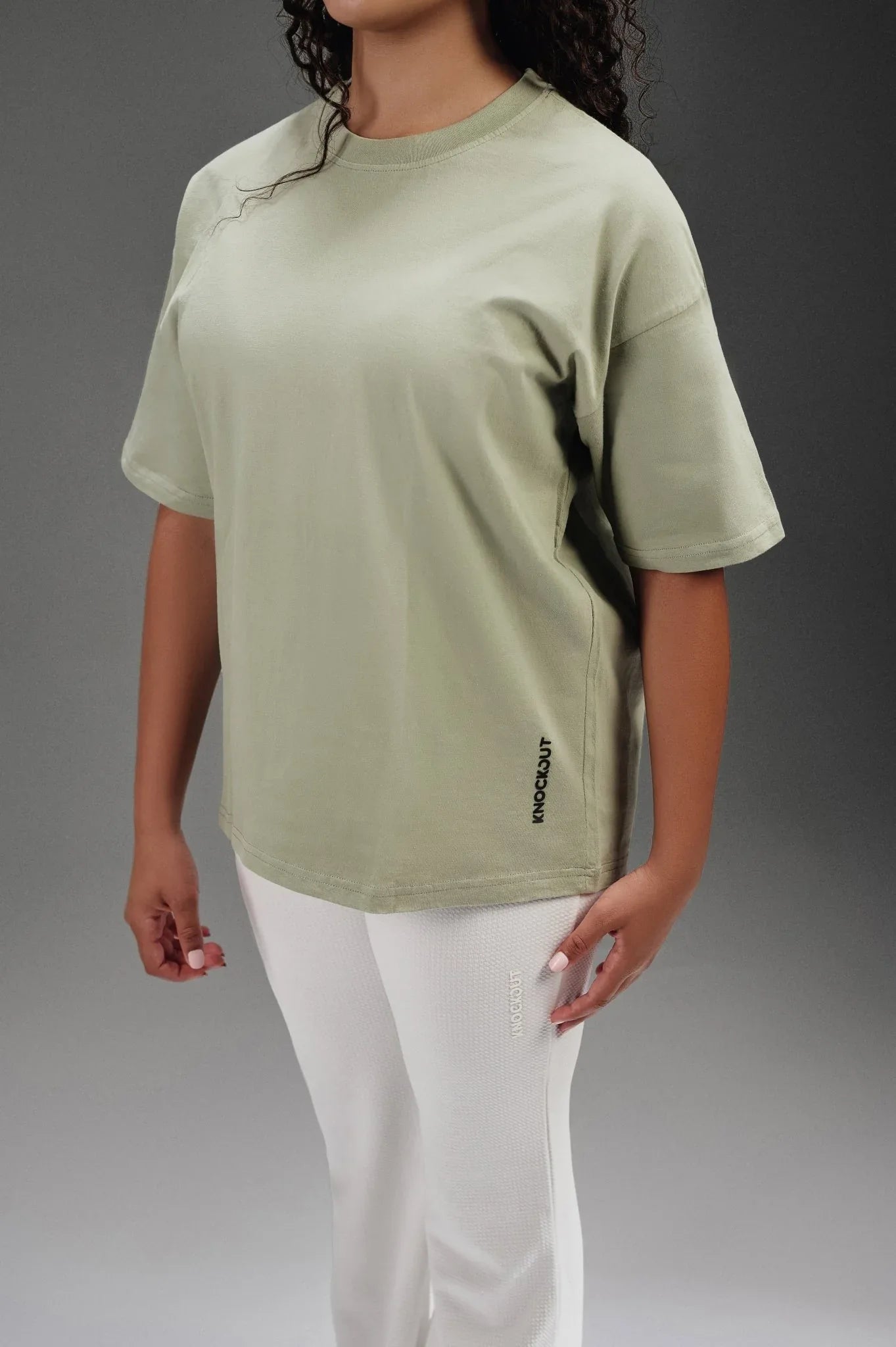 Over-Size Plain T-Shirt - knockout