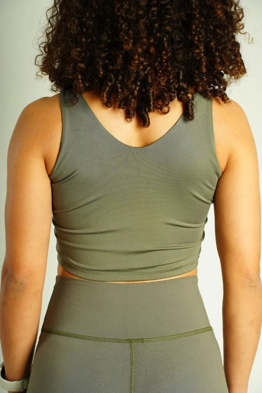 Sleeveless Crop Top - knockout
