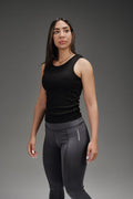 Sleeveless Ribbed Tank - knockout